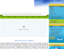 Tablet Screenshot of crcbhopal.nic.in